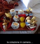 La nostra colazione in camera